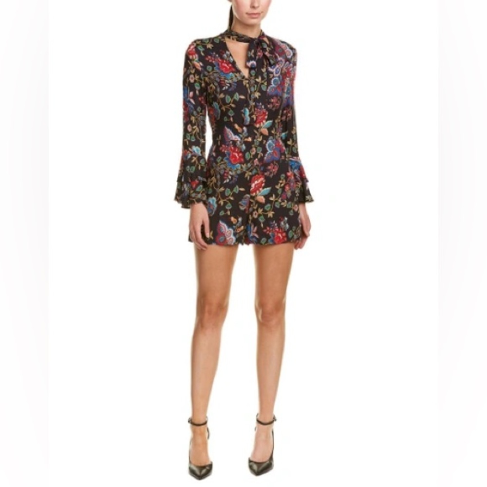 Alice + Olivia Multicolor Floral Romper